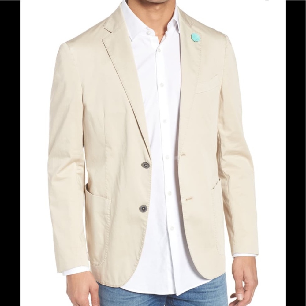 Culturata Trim Fit Cotton Blazer